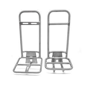 CNC 자전거 액세서리 Brompton 프론트 랙 용 티타늄 합금 초경량 Ti 수하물 캐리어 가방