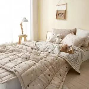 큐티베어 단면 극세사 차렵이불 패드세트 침구세트 SS 슈퍼싱글