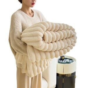 극세사담요 양털 특대형 얇은 소재 3D 스테이플 패딩 니트블랭킷 앵커