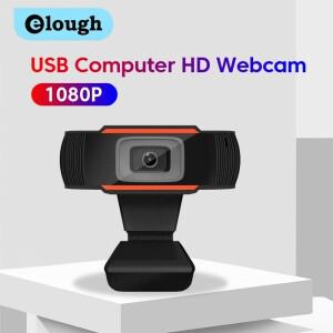 Elough 카메라 1080P HD 컴퓨터 USB 내장 마이크 네트워크 웹 함께 작동