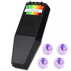 유령 사냥 장비 키트 EMF 미터 1개와 모션 라이트 업 캣 볼 4개 포함 초자연적 홈 및 사무실 감지