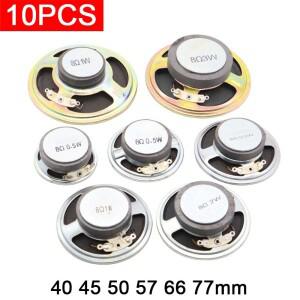 10개입 지름 40mm 66mm 철제 쉘 외부 자석 종이 콘 8옴 0.5W 1W 2W 3W 스피커