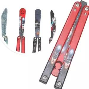 발리송 연습용 접는칼 묘기 일체형 에디션