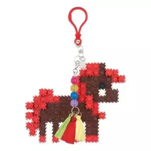 ( )말 이지툭툭블럭 키링 장난감 조립 말모양 아기 블록 나노 키링 출산선물