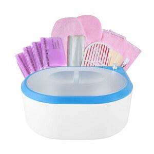 손과 발을 위한 새로운 파라핀 왁스 머신 목욕 업그레이드 건성 피부를 매끄럽게 하고 부드럽게 해주는 스파 퀵 히팅 워머 블루