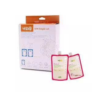 모유저장팩 30매 보관팩 모유팩 심플세트 바로모 유축팩 초유 유축기uvw030