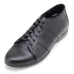 2.5cm~6.5cm 키높이 조절가능 천연면피소가죽 맞춤수제화 MARU-0011(BK-2)