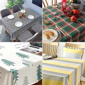 레이스 방수 식탁보 체크 테이블보 홈파티 북유럽 식탁매트 러너 2인용 4인용 6인용