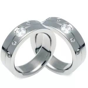 TW-004 DIA CO 다이아몬드 티타늄 커플링 반지 이니셜무료 무료배송 맞춤제작 평생AS