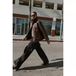 [정품] 자라 자켓 데일리 야상 아웃터 ZARA 리버시블 더블 페이스드 재킷 - 브라운