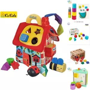 케이스키즈 도형놀이집 (10834)/감각/유아용/선물/아기/자극/두뇌/애기/발달/영아/끼우/놀잇감/영아용