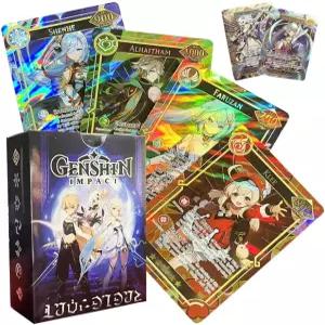 60PCS TCG 덱 카드 55PCS 울트라 레어 5PCS 랜덤 UTR 및 금박 텍스트 영어 버전 컬렉션 카미사토 아야카