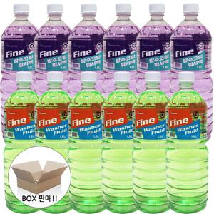 -25도 OK 퍼팩트 워셔액 1.8X6개 발수코팅 사계절 유리세정제