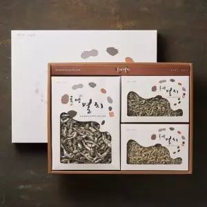 [작심밀도]산지직송 통영 멸치선물세트 3종 4호 중멸 자멸 세멸