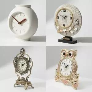 [국산]고품격 인테리어 엔틱 탁상시계/집들이 결혼 입학선물 알람시계 자명종 장식소품 장식품