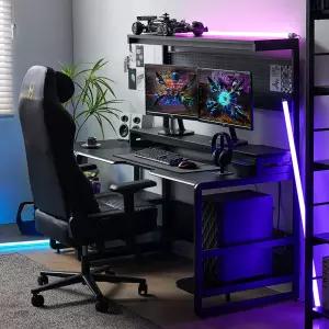 프로몬스터 게임용 컴퓨터책상 게이밍 데스크 업무용 사무용 1200 1400 1800