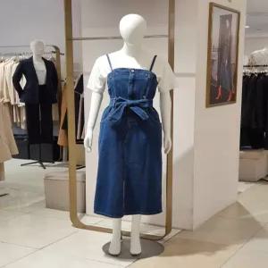 [에꼴드파리] 옵션 벨트 데님 끈 원피스  060ZB24DOB060A