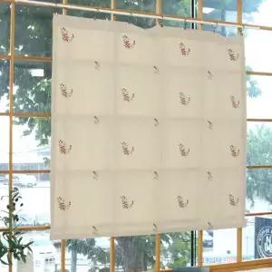 [텐바이텐][모모제작소]칼란코에 자수 북유럽 린넨 가리개커튼 128x120