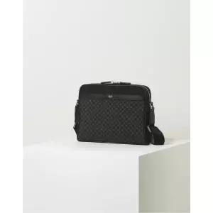 [롯데백화점]닥스 액세서리 LL[선물포장/쇼핑백동봉]블랙 가죽배색 나일론 숄더백 DBBA4E593