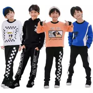 겨울 주니어 초등학생 남아 기모 긴바지 세트복 상하복 옷 아동복