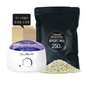 브라질리언 겨드랑이 팔 코털 제모 얼굴 인중 다리 셀프 왁싱 제모크림 워머기K-100블랙골드250g