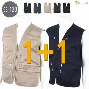 [하프클럽/더빅보스]WD면TC사다리조끼(1+1) 사계절 남성 등산 작업 아웃도어 단체