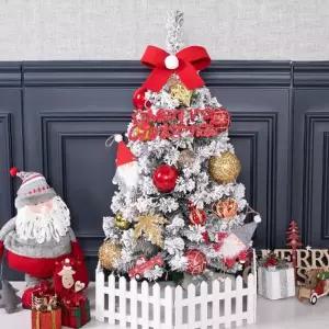 [텐바이텐]크리스마스 스노우 트리 장식 풀세트 스팽글다이아 90cm 단면