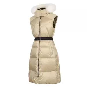 [레노마골프] 여성 폭스퍼 탈부착 후드 롱 구스 다운 베스트 점퍼2 RWDVM8310_HDD