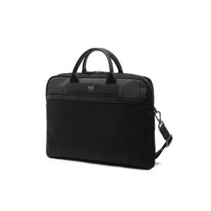 [롯데백화점]닥스 액세서리 LL[쇼핑백동봉]블랙 가죽 부분 체크 서류가방 DBBA4E331