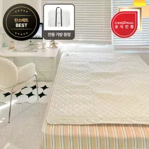 대성쎌틱 탄소 카본매트 그래핀 전기요 캠핑 EMF 전자파없는 매트 물세탁 2인용 베이지 그레이 더블