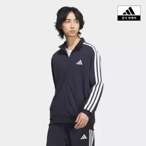 [아디다스](의정부점)[아디다스코리아공식] 3S 레귤러 핏 더블니트 트랙 재킷 [JV6978]