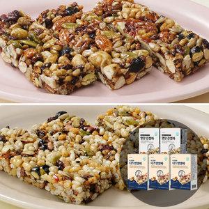 [단독구성] 김규흔 한과 아침식사대용 견과류바 27개입 (너츠 영양바 5개입 X 3박스 / 영양 강정바 6개입 X