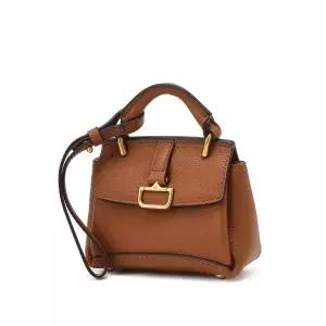 [롯데백화점]닥스 액세서리 LL[선물포장]버크백샬롯 브라운 소가죽 미니어처 키링 겸 참장식 DCHO5E553