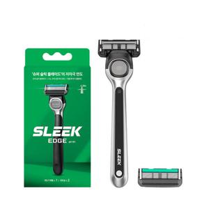 도루코 슬릭 엣지 면도기(면도핸들 1 + 면도날 2입)