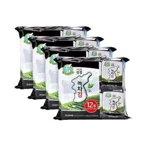 지도표 성경김 녹차 식탁김 4g 12봉 4개(총 48봉)