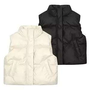 [셀러허브 1]더센트럴 소이주니어 TC01 레더라이크 웰론 조끼  25W0152