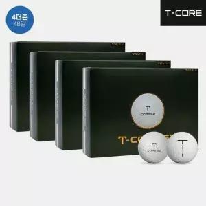 4더즌 48알 티코어 T CORE 52 저압축 고반발 비거리용 골프볼 골프공 화이트