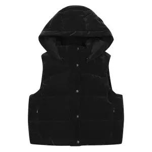 [보리보리/에꼴리에]에꼴리에NC해운대 겨울신상 50% 벨벳 글로시 후드 웰론조끼 25D0153