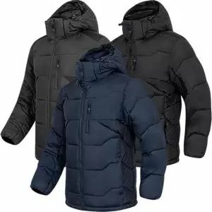 [하프클럽/디바옴므]배색 포인트 후드 탈부착 경량 하프 패딩점퍼 하이넥