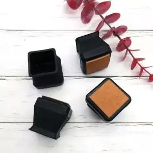 의자발 소음방지 실리콘 의자발캡 사각 중형 블랙 4p (WFJPVAP)