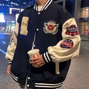 [하프클럽/]오버핏 멋스러운 스타디움 패치 자켓 DMS-JUA-Q4121615