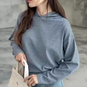 [다잇템] 여성 단가라 롱슬리브 기모노핏 후디 티