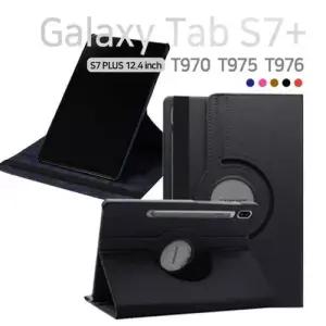 갤럭시탭S7 플러스 12.4 회전 거치 가죽 케이스 W76ADA9
