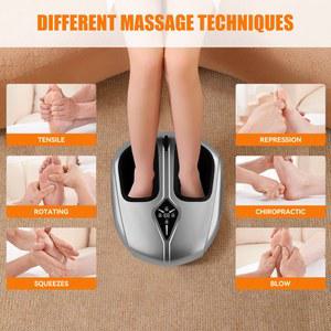 전기 발 마사지기, 피로한 근육과 발바닥을 위한 온열 공기압축 기능과 심부 마사지 시아츠 기능 탑재