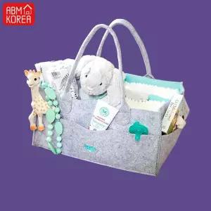 ABM 펠트 기저귀 가방 그레이 작은 소형 예쁜 다양용도 캐릭터 백팩