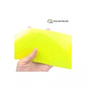 국산 고휘도 반사테이프 형광색 10cmx1M 라인 빛 반사 접착 스티커 야간 안전 띠 바닥 반사지