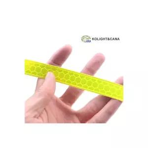 국산 고휘도 반사테이프 형광색 2cmx2M 접착 야간안전 스티커 빛 반사띠 바닥 라인 반사지