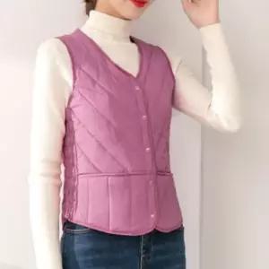 패딩 조끼 경량 V넥 양털 남자 플리스 집업 자켓 (WFK9YR9)