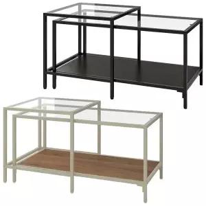 [이케아] VITTSJO 빗셰 네스팅테이블 2종 세트 90x50cm 커피테이블 소파테이블 거실테이블