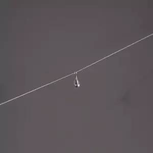 [실버925] 서양배 페어 물방울 드롭 롱 목걸이